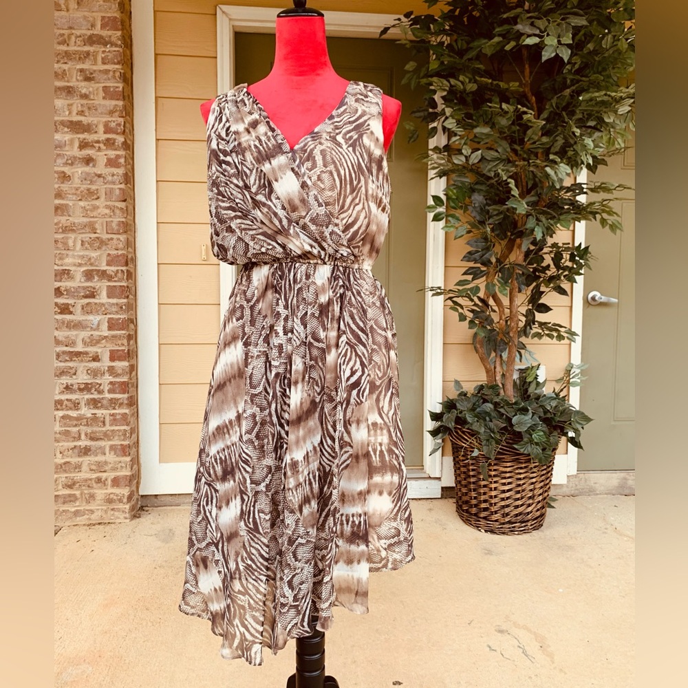 Sandra Darren High Low hem Vintage Dress